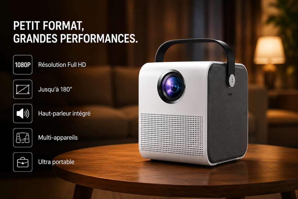 Lumora Vision Mini Projecteur Cinéma HD