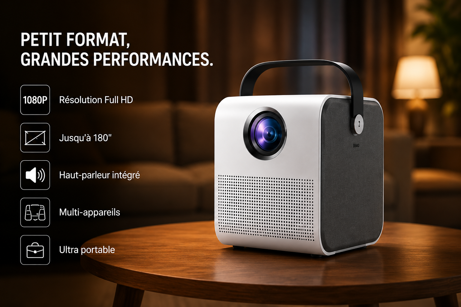 Lumora Vision Mini Projecteur Cinéma HD
