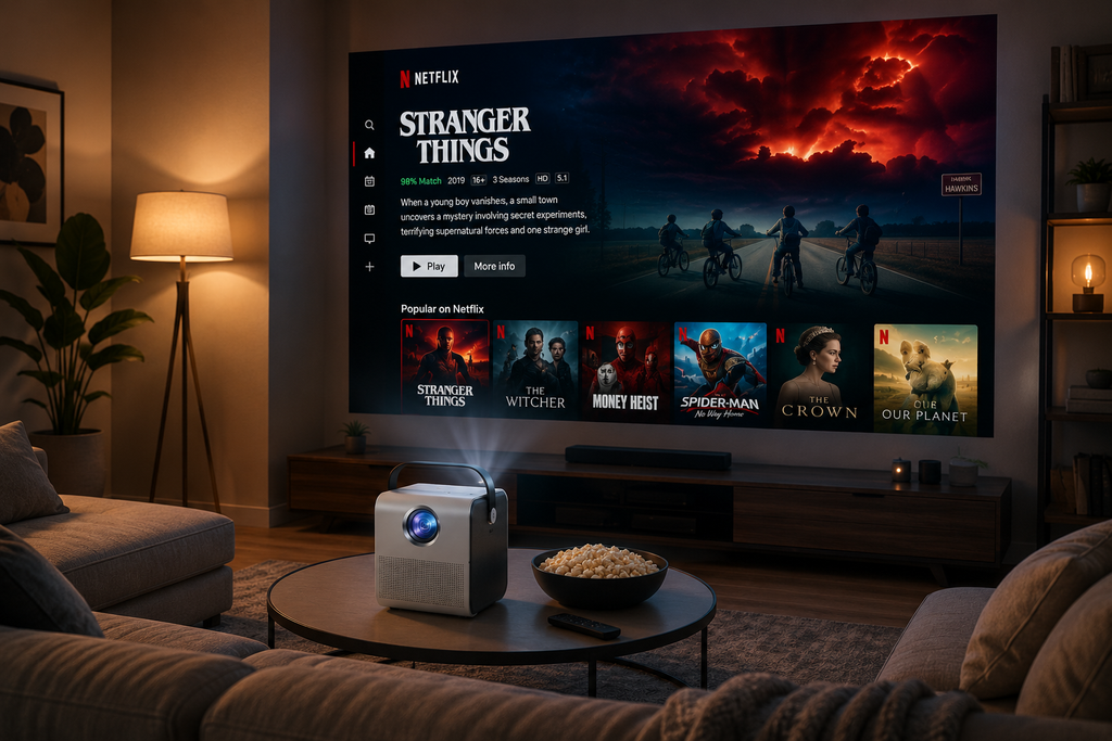 Lumora Vision Mini Projecteur Cinéma HD