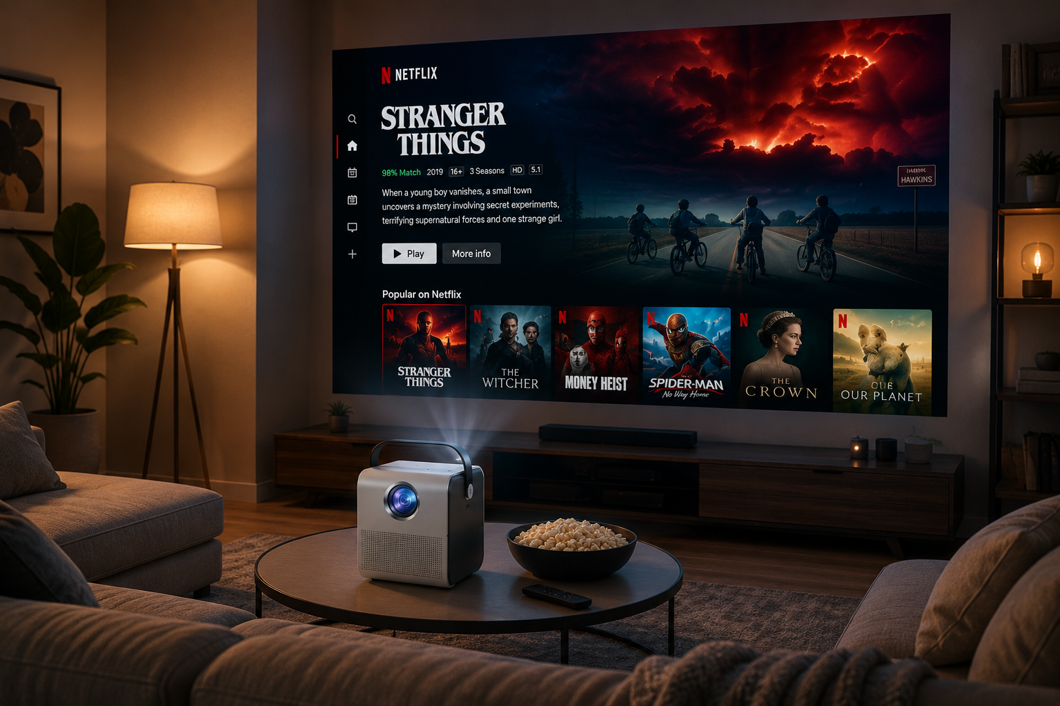 Lumora Vision Mini Projecteur Cinéma HD